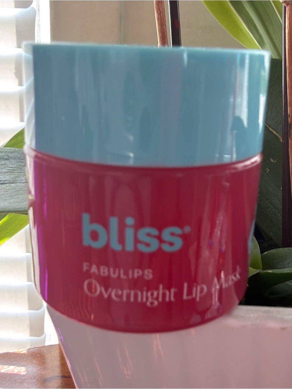 Bliss Fabulips Overnight Lip Mask — Pink & Light Blue Jar